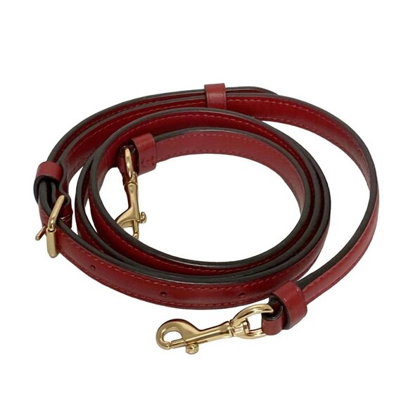 Auth COACH Mini Lillie Carryall 91494 Dark Brown Black Red PVC Leather - Handbag - Picture 9 of 10